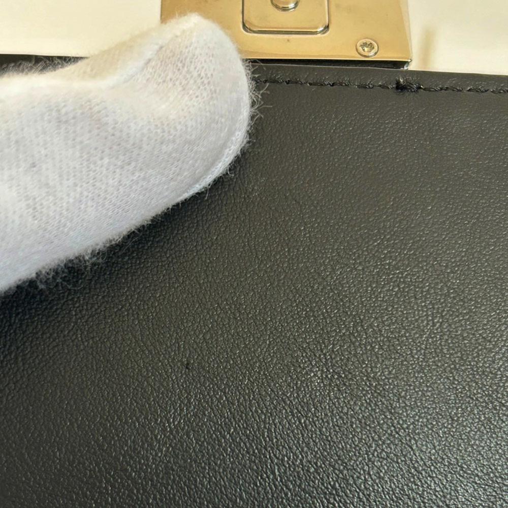 Beige Canvas Fendi Shoulder Bag