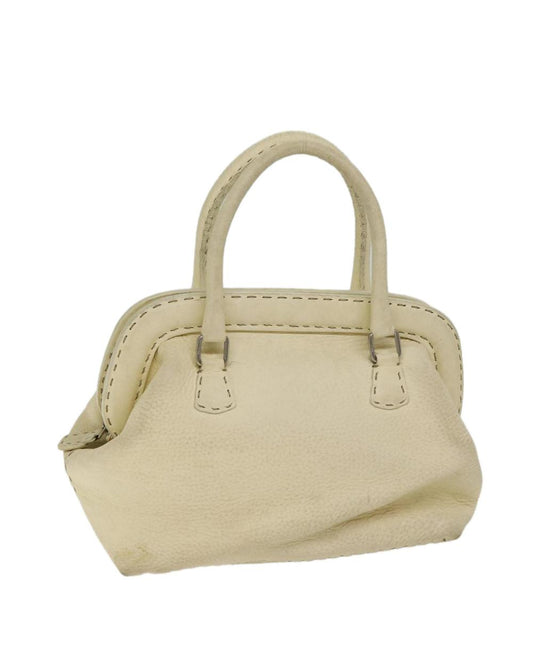Beige Cotton Fendi Handbag