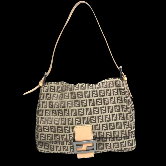 Beige Fabric Fendi Baguette