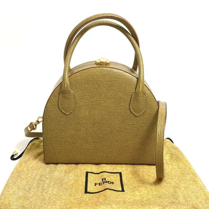 Beige Leather Fendi Baguette