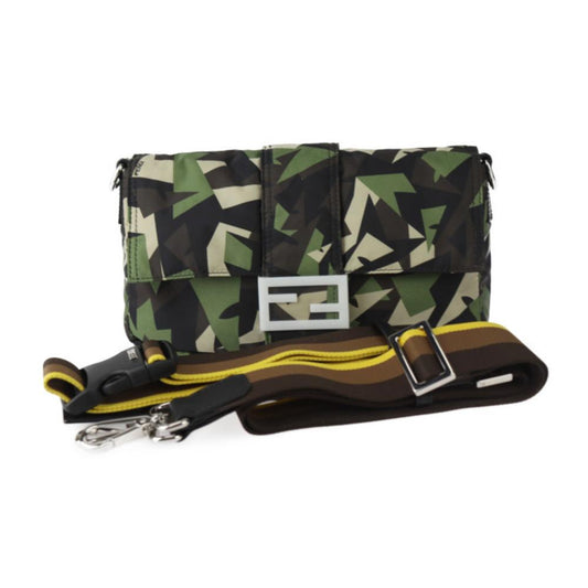 Beige Leather Fendi Clutch