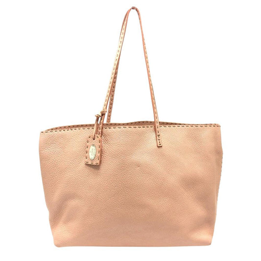 Beige Leather Fendi Tote