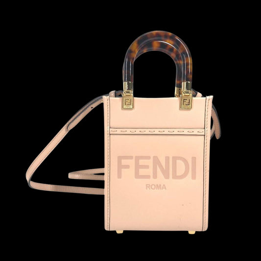 Beige Leather Fendi Baguette