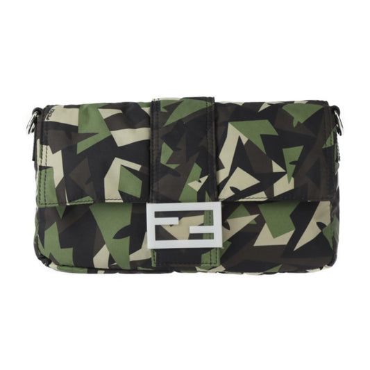 Beige Leather Fendi Clutch