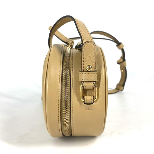 Beige Leather Fendi Shoulder Bag