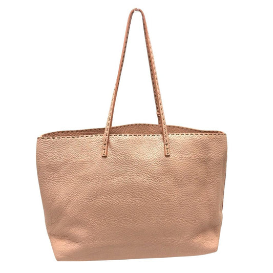 Beige Leather Fendi Tote