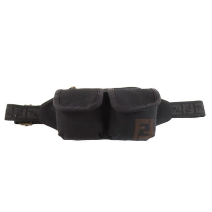 Black Canvas Fendi Belt Bag