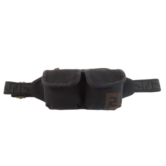 Black Canvas Fendi Belt Bag