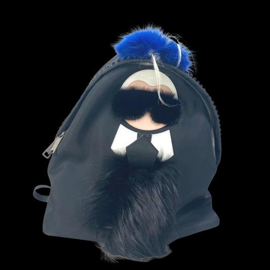 Black Canvas Fendi Backpack