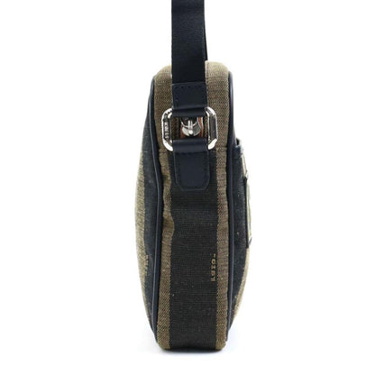 Black Canvas Fendi Crossbody Bag