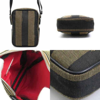 Black Canvas Fendi Crossbody Bag