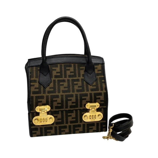 Black Canvas Fendi Handbag