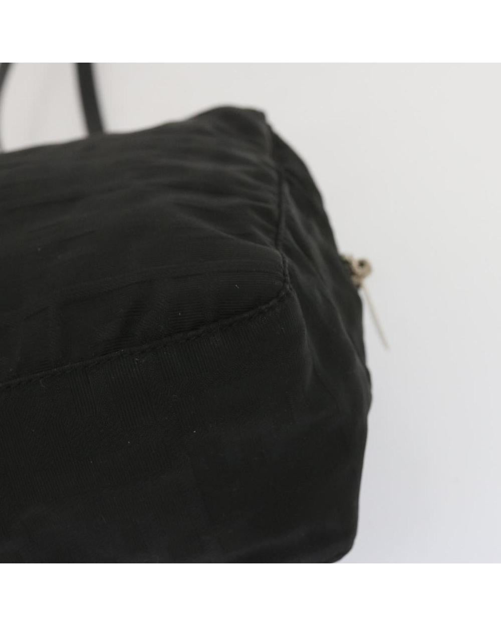 Black Canvas Fendi Handbag