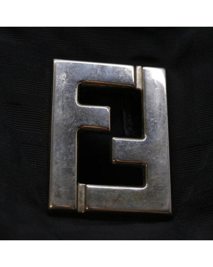 Black Canvas Fendi Shoulder Bag
