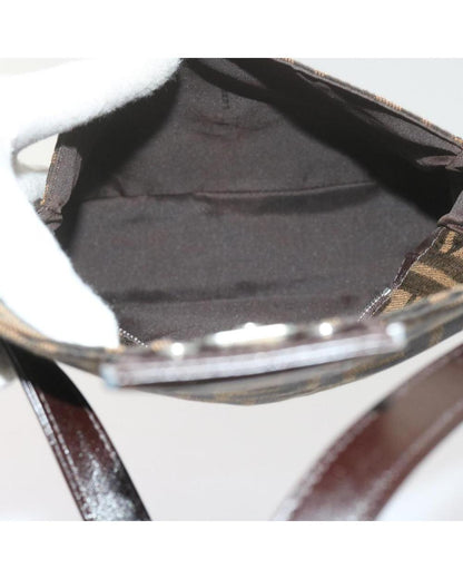 Black Canvas Fendi Shoulder Bag