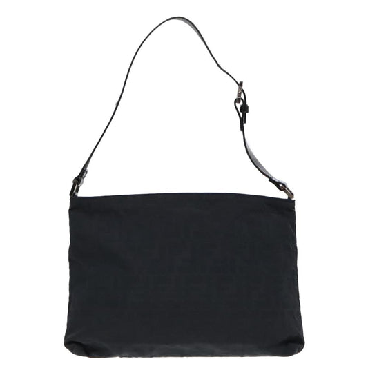 Black Canvas Fendi Shoulder Bag
