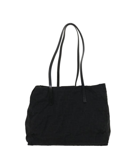 Black Canvas Fendi Shoulder Bag