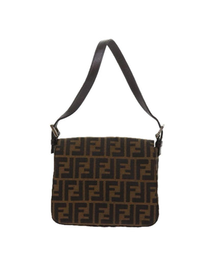 Black Canvas Fendi Shoulder Bag