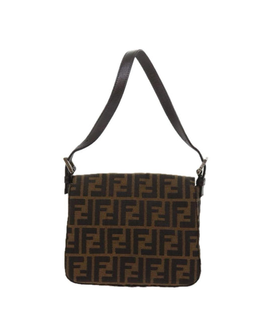 Black Canvas Fendi Shoulder Bag