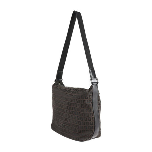 Black Canvas Fendi Shoulder Bag