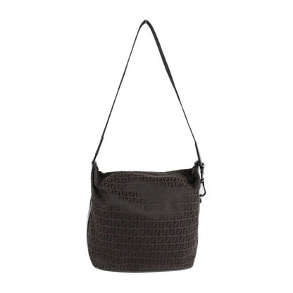 Black Canvas Fendi Shoulder Bag