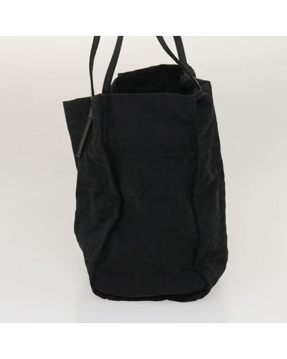 Black Canvas Fendi Shoulder Bag