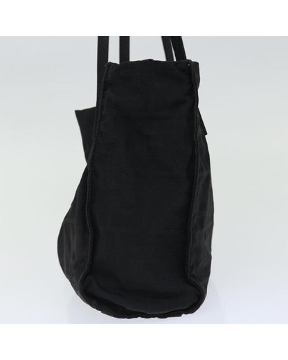 Black Canvas Fendi Shoulder Bag