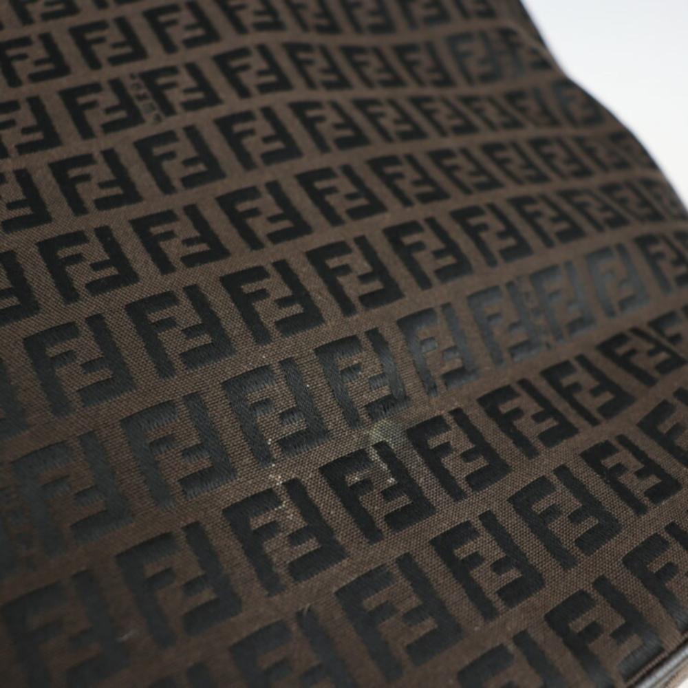 Black Canvas Fendi Shoulder Bag