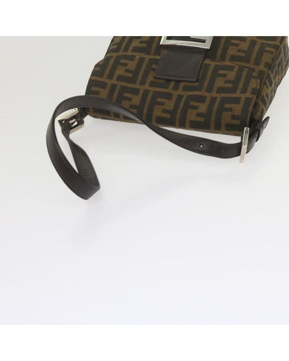 Black Canvas Fendi Shoulder Bag