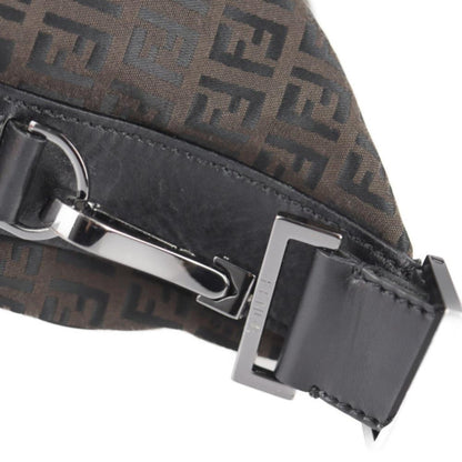 Black Canvas Fendi Shoulder Bag