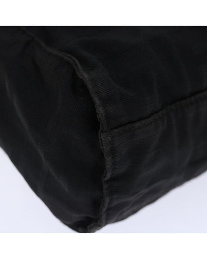 Black Canvas Fendi Shoulder Bag
