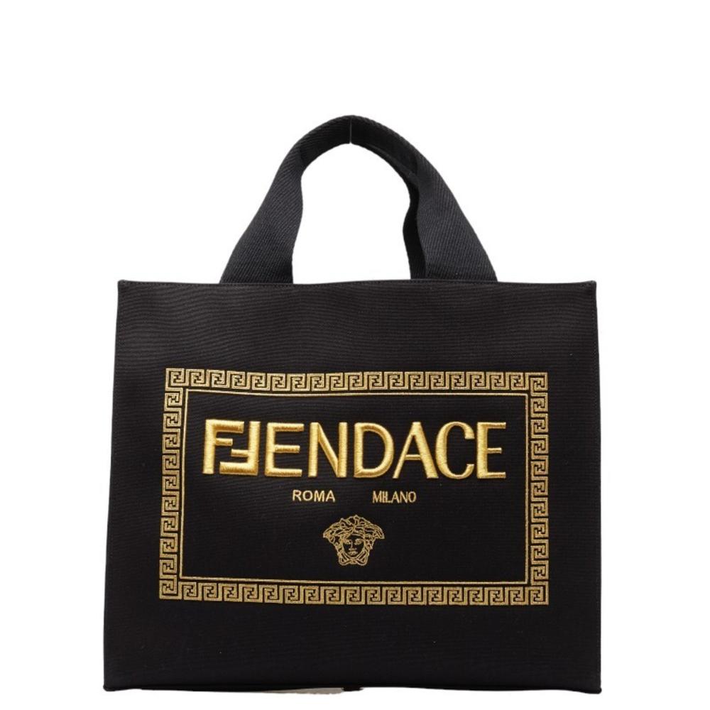 Black Canvas Fendi Tote