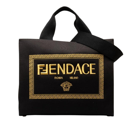 Black Canvas Fendi Tote