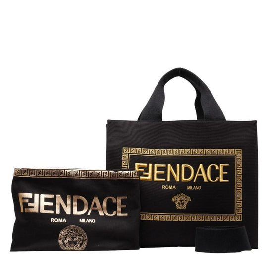 Black Canvas Fendi Tote