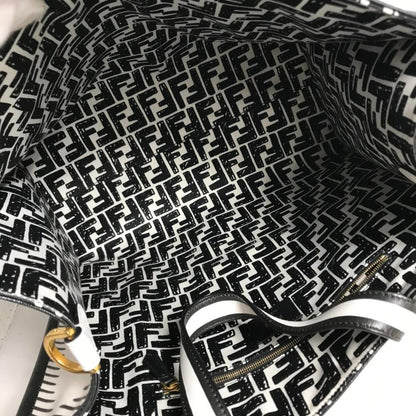 Black Coated Canvas Fendi Handbag