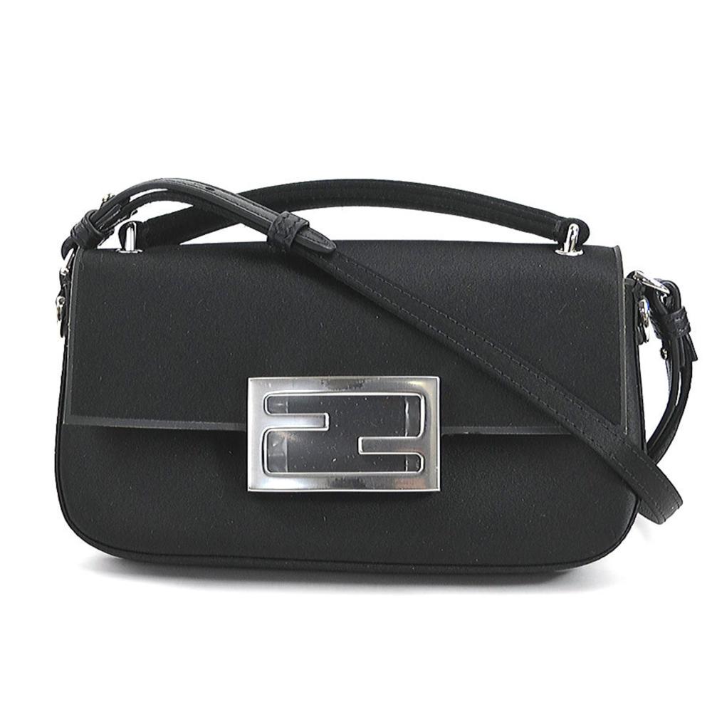 Black Fabric Fendi Baguette