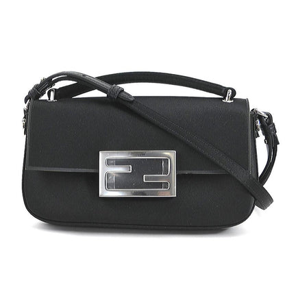 Black Fabric Fendi Baguette