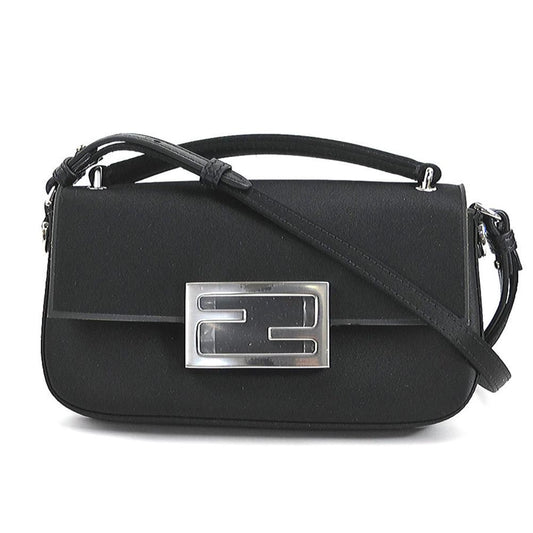 Black Fabric Fendi Baguette