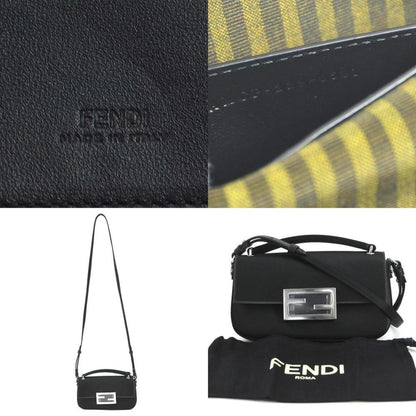 Black Fabric Fendi Baguette