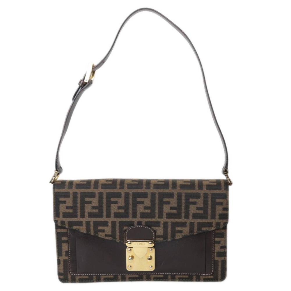 Black Fabric Fendi Shoulder Bag