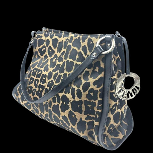 Black Fabric Fendi Shoulder Bag