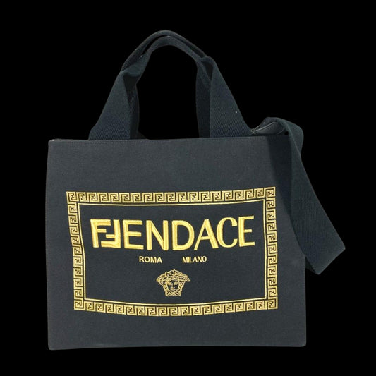 Black Fabric Fendi Shoulder Bag