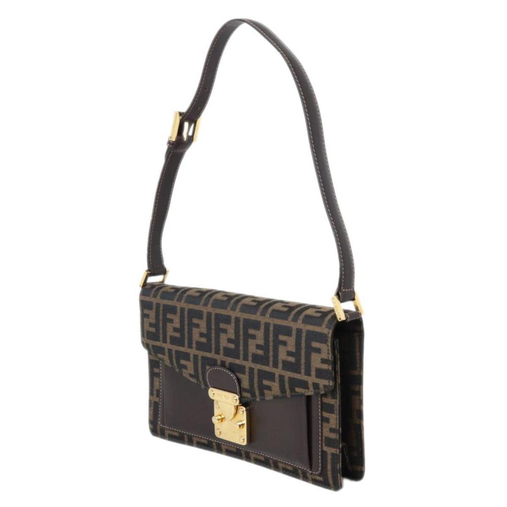 Black Fabric Fendi Shoulder Bag