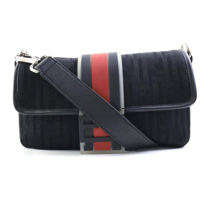 Black Fabric Fendi Zucca Pochette