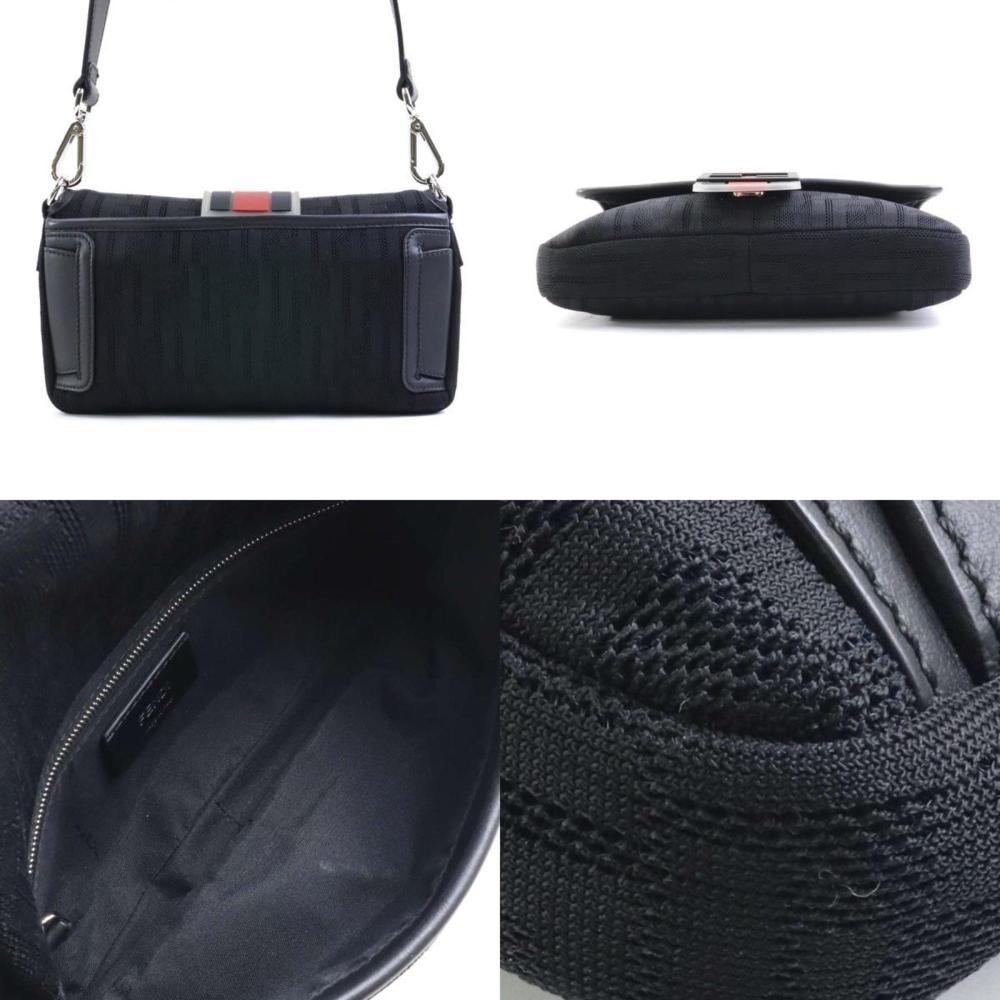 Black Fabric Fendi Zucca Pochette