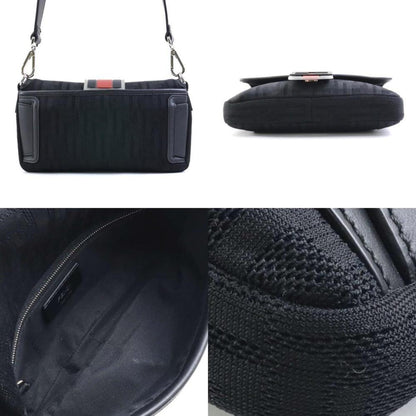 Black Fabric Fendi Zucca Pochette