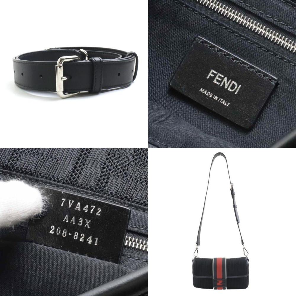 Black Fabric Fendi Zucca Pochette