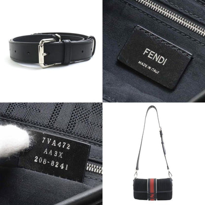 Black Fabric Fendi Zucca Pochette