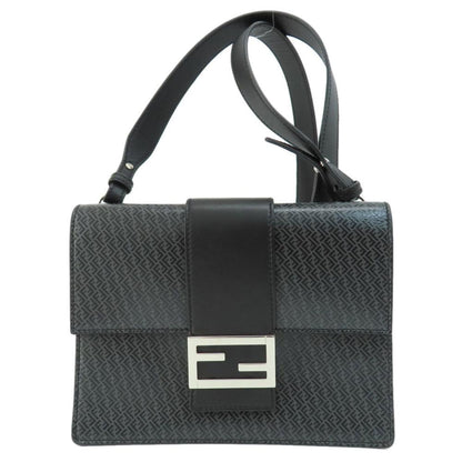 Black Leather Fendi Shoulder Bag