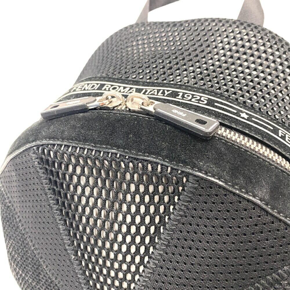 Black Leather Fendi Backpack